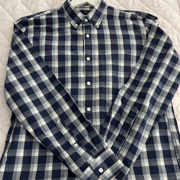 Men blue dress shirt - Picture 6 of 6